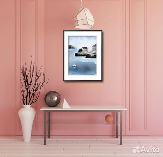 Интерьерная картина большая. Маяк