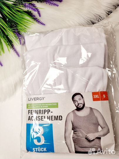 Набор нательных маек Livergy 3 в 1 xxxl/58