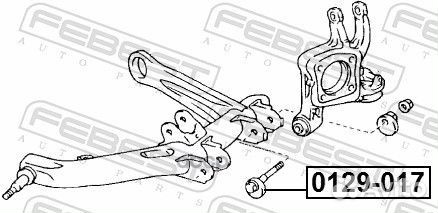 Болт с эксцентриком toyota wish 2003-2009 0129-017