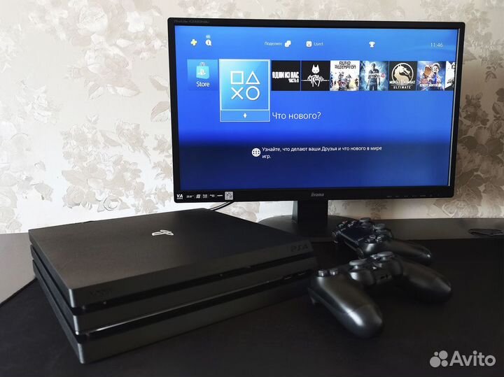 Ps4 pro (1tb) прошивка 9.00 + 2 dualshok 4