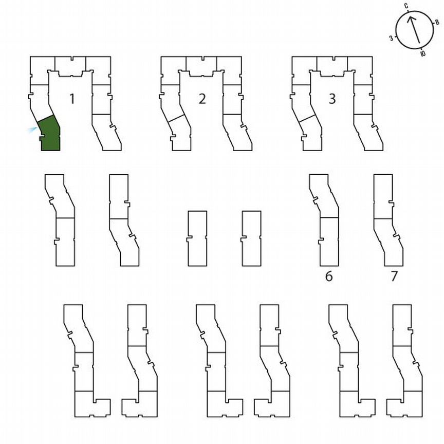 1-к. квартира, 42,3 м², 1/3 эт.