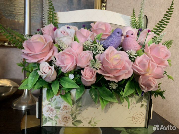 Букет цветов из мыла. Цветы из мыла. Ручная работа