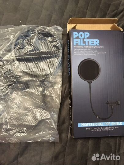 Поп фильтр для микрофона 10см диаметр