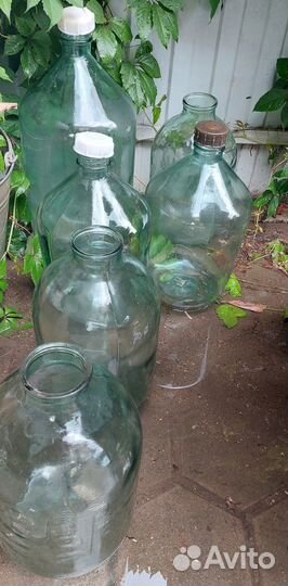 Бутыль стеклянная СССР 10л,20л