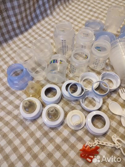 Бутылки и контейнеры для молока Avent, пакеты-пюре