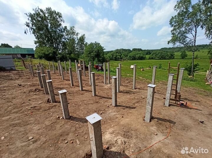 Жб сваи. Фундамент на жб сваях под ключ