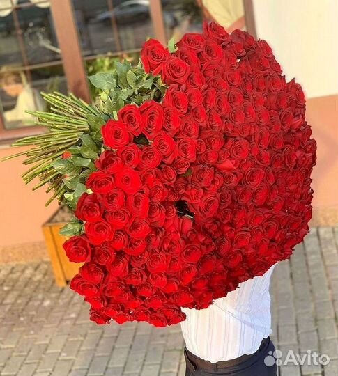 Розы высокие Доставка цветов