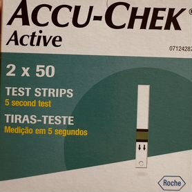 Тест полоски accu chek active 100 шт