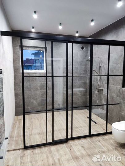 Раздвижная Loft перегородка