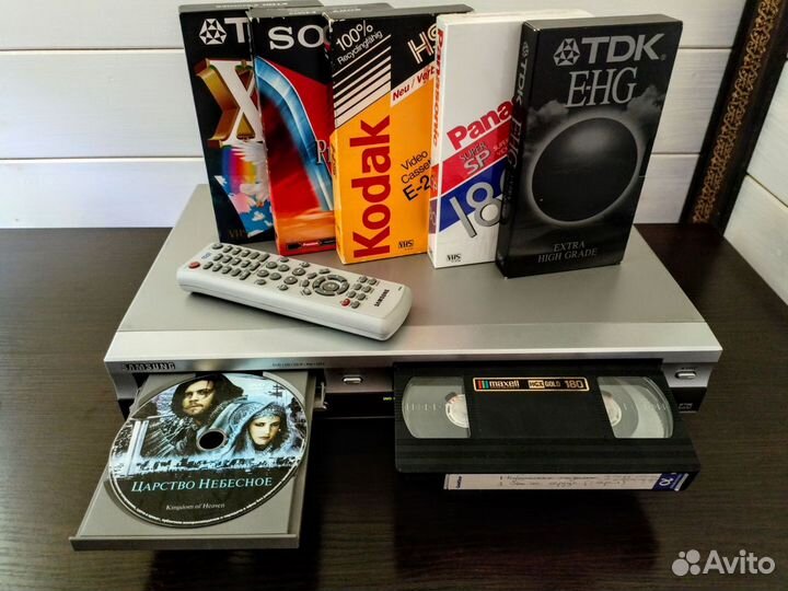 DVD VHS комбо HI FI 6 Head комплект состояние