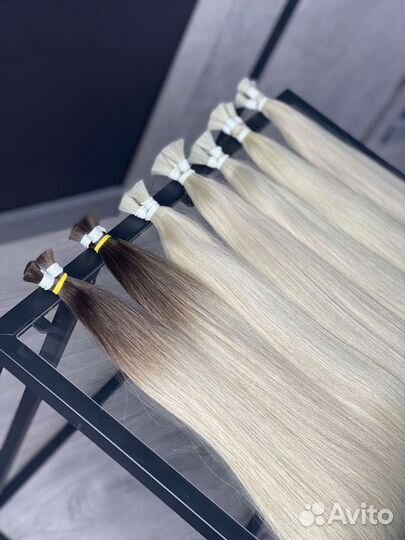 Волосы для наращивания натуральные 60 см