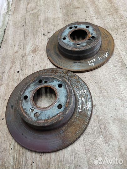 Диски тормозные задние Мерседес w203