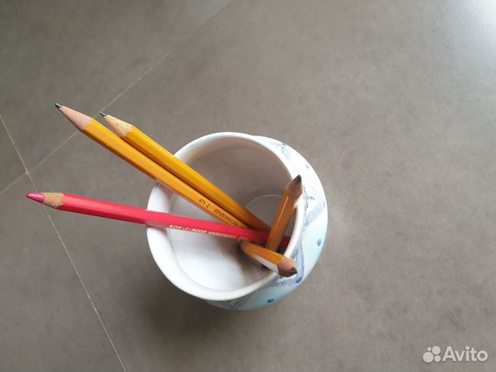 Ваза, карандашница керамическая