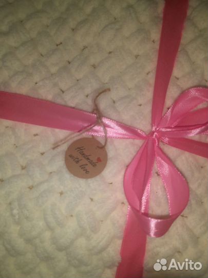 Плед детский вязаный ручная работа