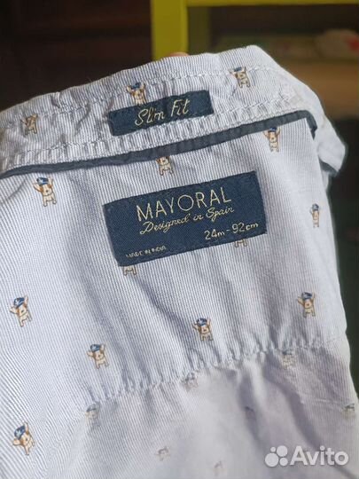 Рубашка для мальчика 92 slim fit