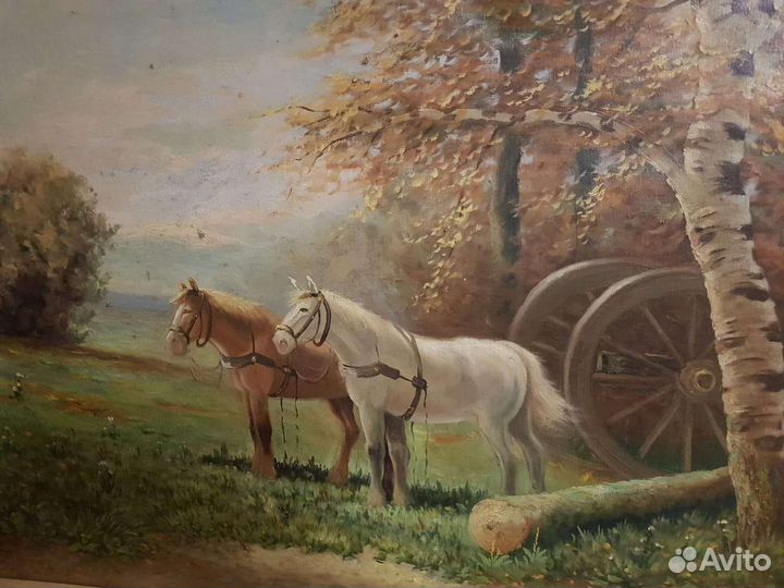 Старинная картина, начало 20 века