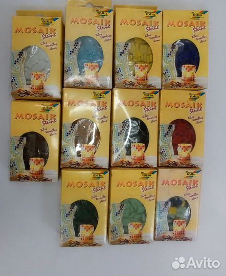 Стеклянная мозаика Folia, 10*10мм