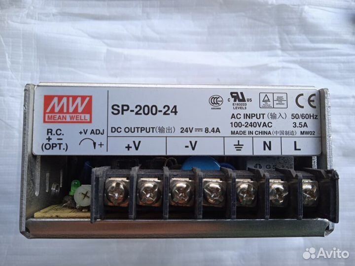 Блок питания Mean Well SP-200-24 24V-8,4 A