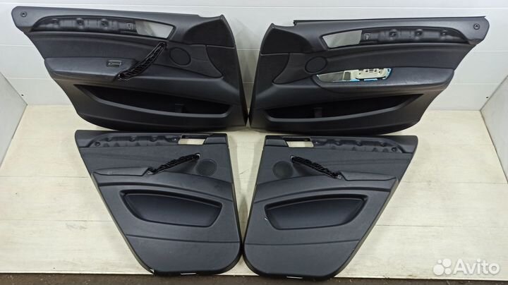 Комплект дверных карт черные BMW X5 E70