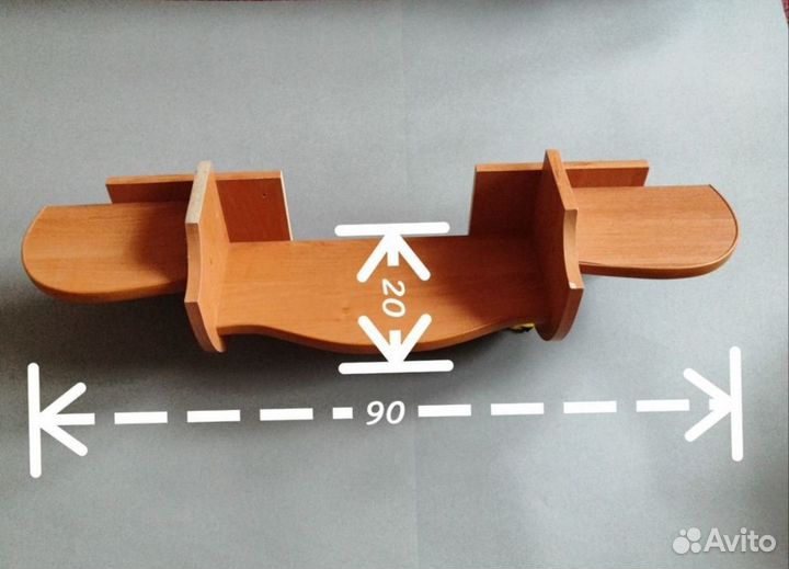Полка настенная навесная 90 см бу
