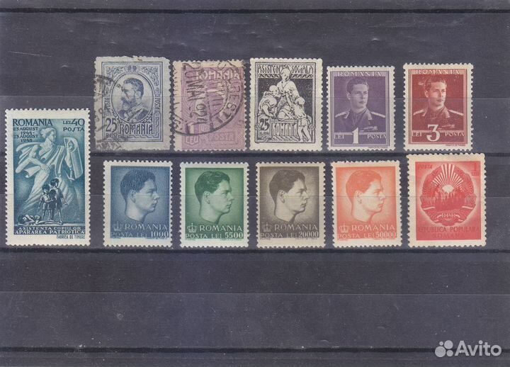 Марки Румынии. 1908-1950 гг