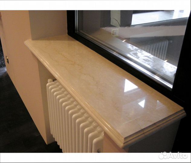 Подоконник из мрамора и гранита