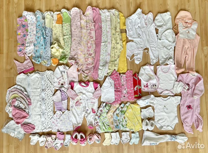 Вещи для девочки 0-6 мес пакетом