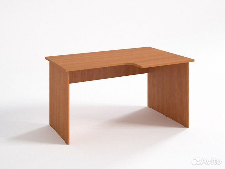 Стол угловой эргономичный правый цвет яблоня