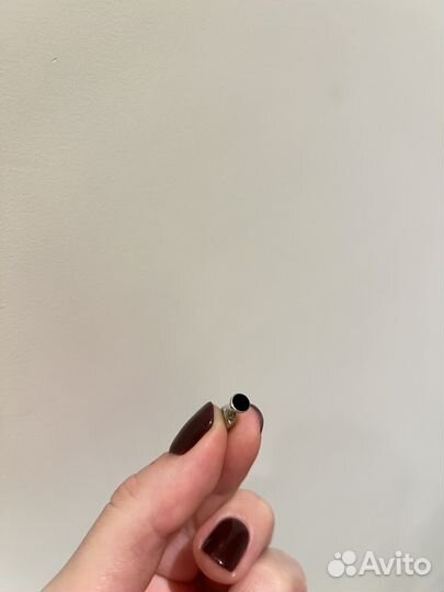 Пуссета точка с черной эмалью Avgvst