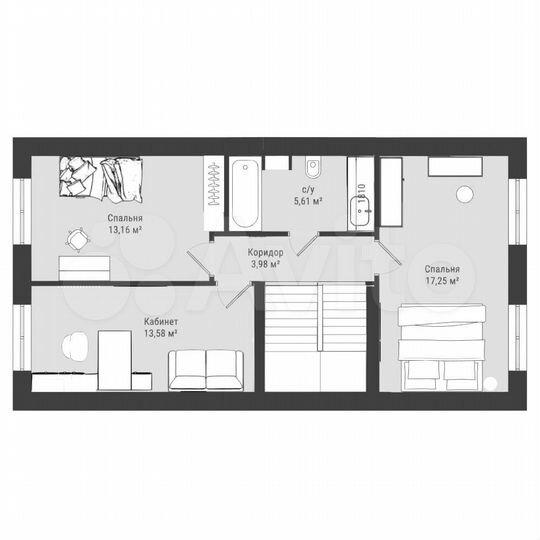 3-к. квартира, 114 м², 1/2 эт.