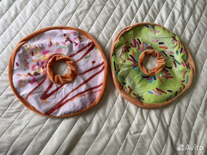 Подушка наволочка пончик