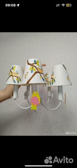 Люстра с птичками