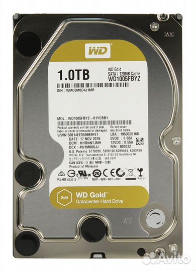 Жесткий диск Western Digital WD1005fbyz 1Tb SATA