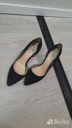 Туфли натур замша