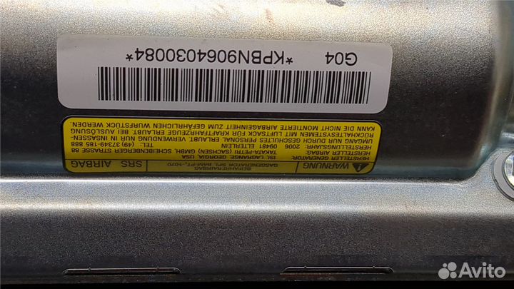 Airbag пассажира Nissan Almera N16, 2005