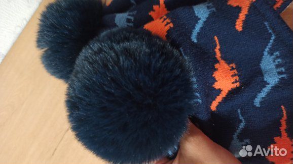 Шапка зимняя на мальчика 1-2 года