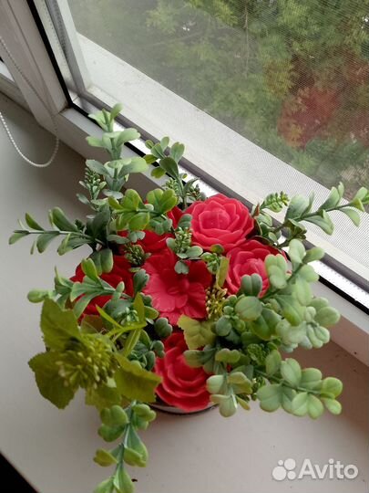 Букет ручной работы из мыла