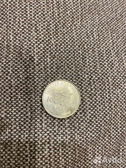 Монета 100000 Лира 2000г