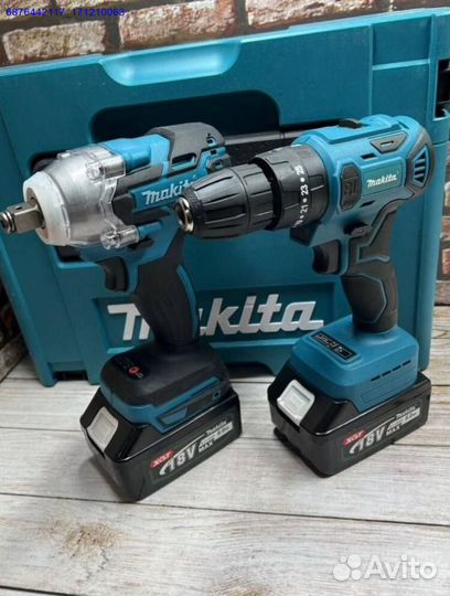 Набор Makita 2в1 Шуруповерт, гайковерт (Арт.76355)