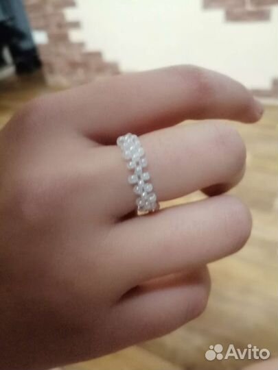 Кольцо из бисера