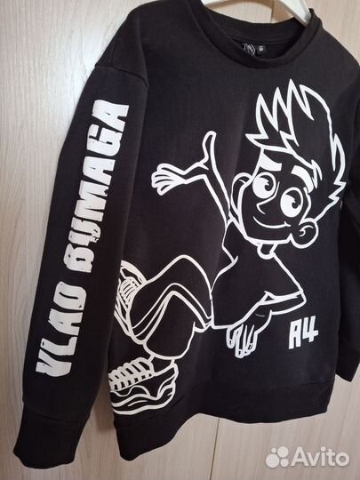Свитшот (кофта) А4(влад бумага) для мальчика 128