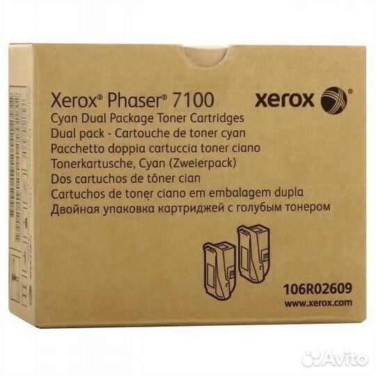 Картридж xerox 106R02609 Cyan