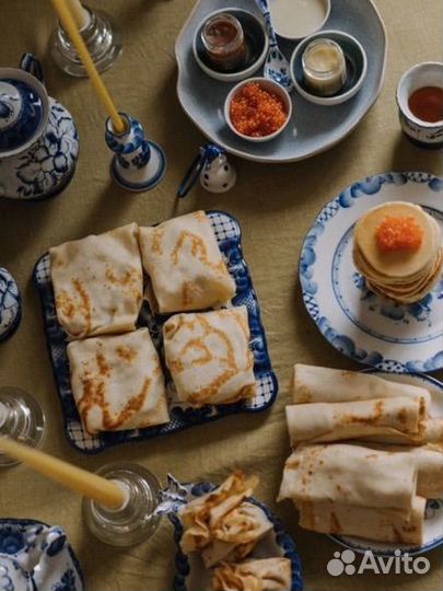 Фарфоровый набор гжель посуда