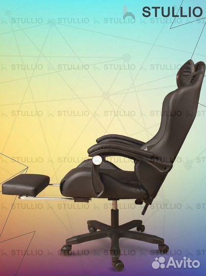 Компьютерное игровое кресло геймерское с массажем