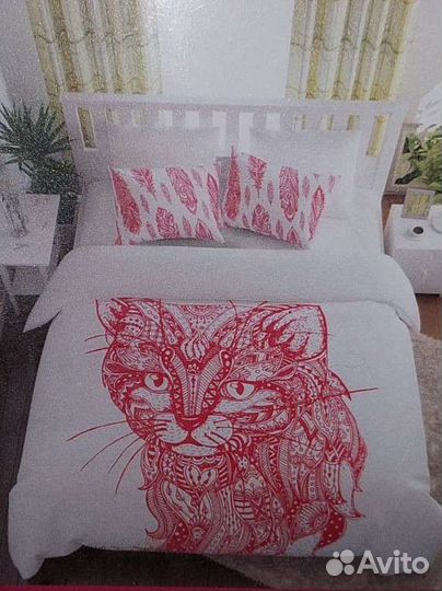 Новое постельное белье - Кот