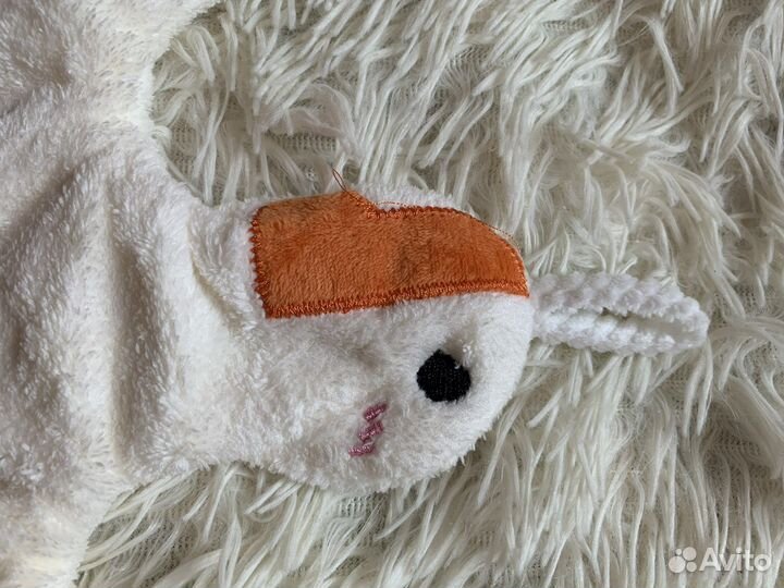 Полотенце-гусь махровое на петельке для рук детям