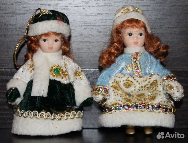 Куклы керамические коллекционные новогодние