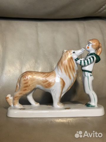 Статуэтка Девочка Катя и собака Тамбей