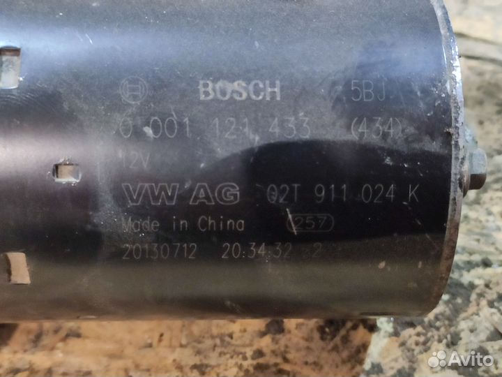 Стартер Volkswagen, Skoda 02T911024K
