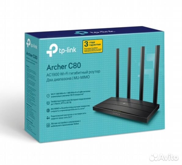 Wi-Fi роутер TP-Link Archer C80 AC1900